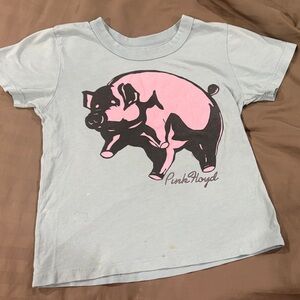 Pink Floyd Kids Light Blue Tee with Pink Pig Graphic